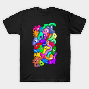 30 COLORFUL BLOB MONSTERS T-Shirt